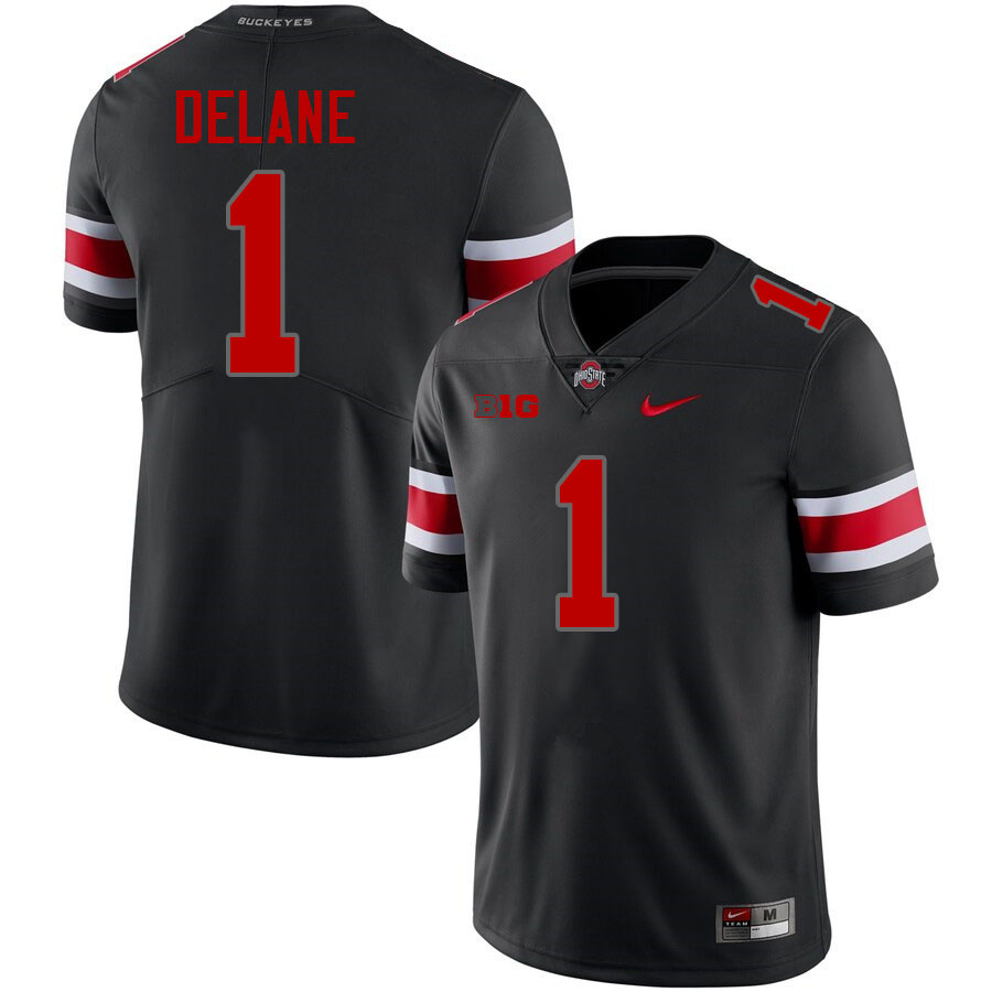 Faheem Delane Ohio State Buckeyes Jersey College Football Uniforms-Blackout